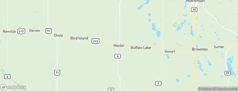Hector, United States Map