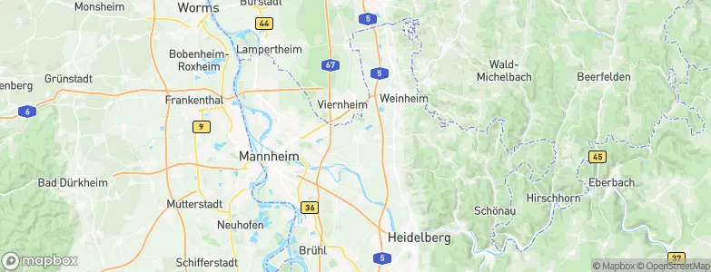 Heddesheim, Germany Map