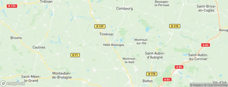 Hédé-Bazouges, France Map