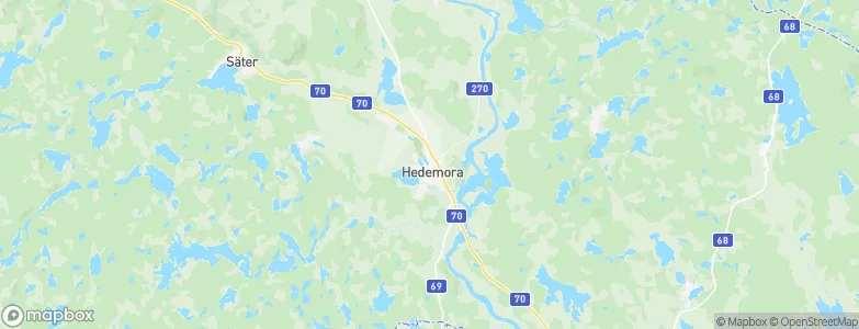 Hedemora Municipality, Sweden Map