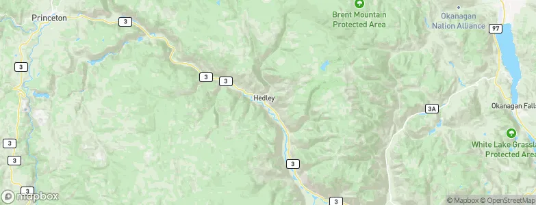 Hedley, Canada Map