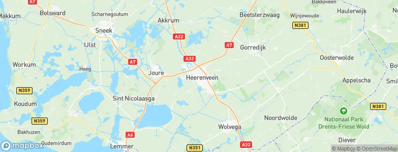 Heerenveen, Netherlands Map