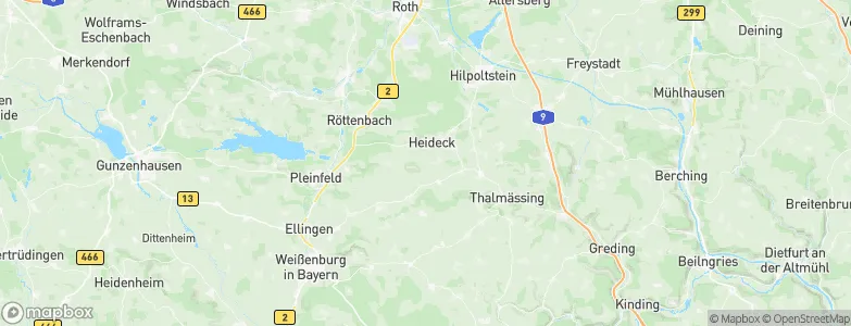 Heideck, Germany Map