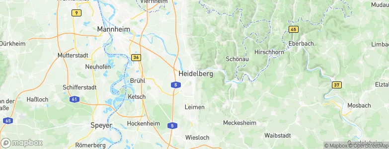 Heidelberg, Germany Map