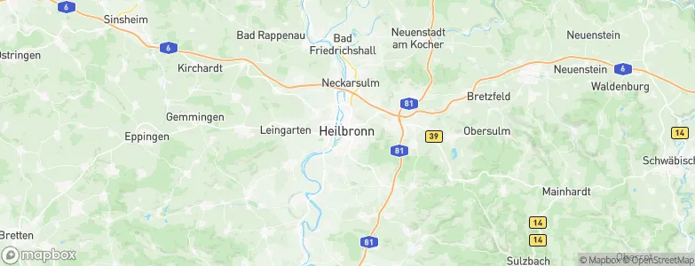 Heilbronn, Germany Map