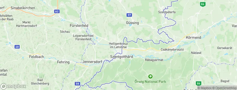 Heiligenkreuz im Lafnitztal, Austria Map