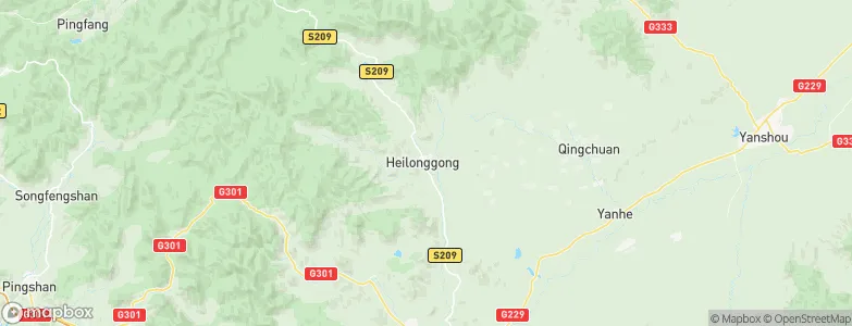 Heilonggong, China Map