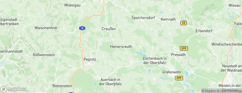 Heinersreuth, Germany Map