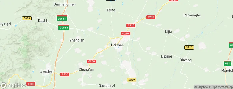 Heishan, China Map