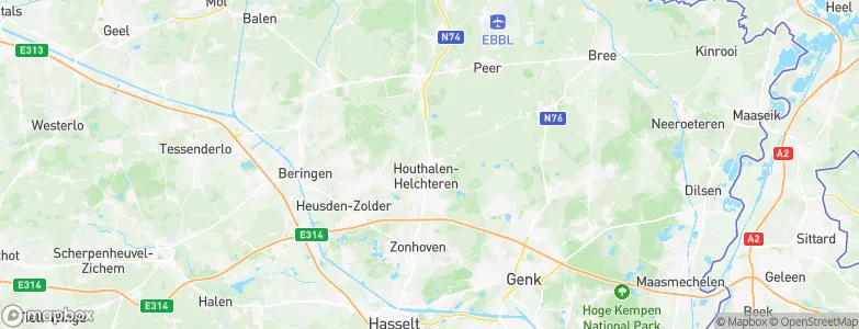 Helchteren, Belgium Map