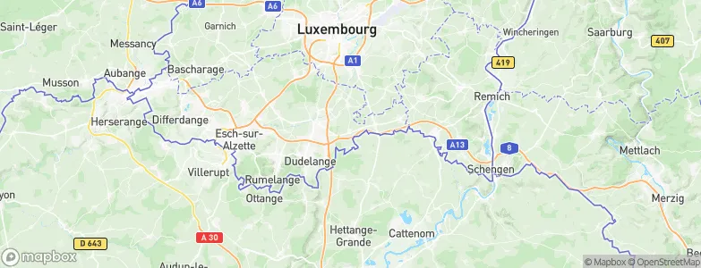 Hellange, Luxembourg Map