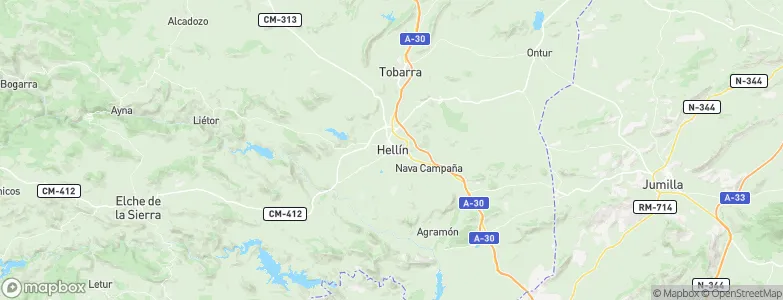 Hellín, Spain Map