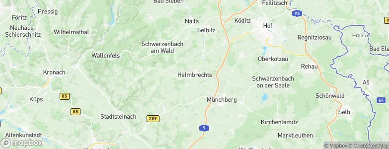 Helmbrechts, Germany Map