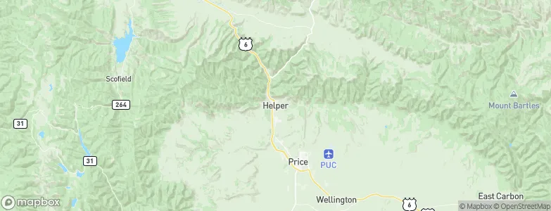 Helper, United States Map