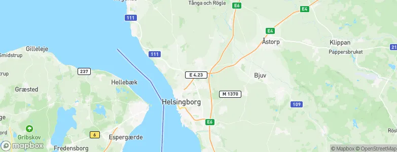 Helsingborg Municipality, Sweden Map