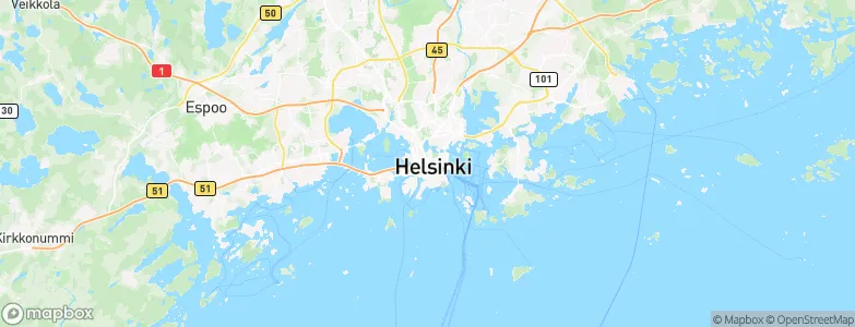 Helsinki, Finland Map