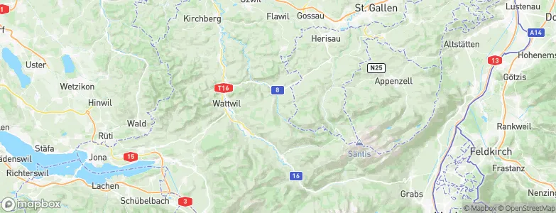 Hemberg, Switzerland Map