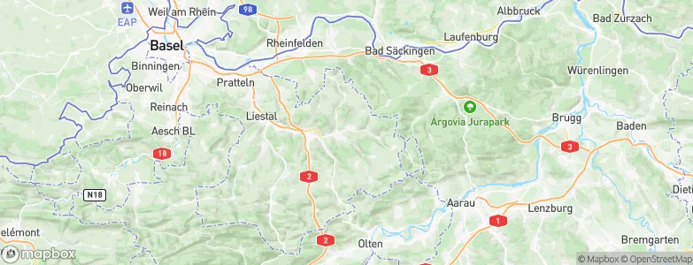 Hemmiken, Switzerland Map