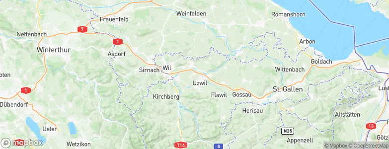 Henau, Switzerland Map