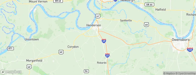 Henderson, United States Map