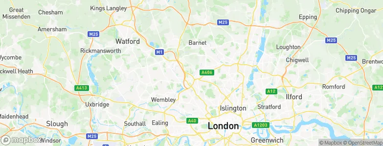 Hendon, United Kingdom Map