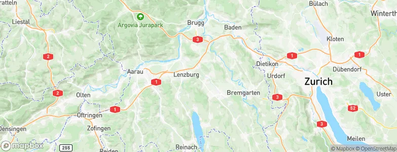 Hendschiken, Switzerland Map