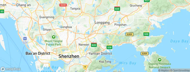 Henggang, China Map