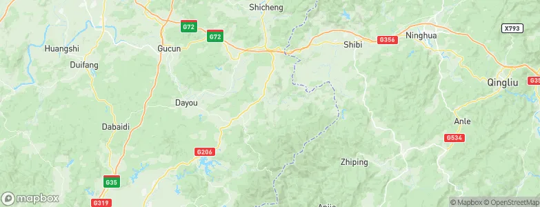 Hengjiang, China Map