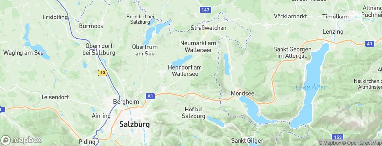 Henndorf am Wallersee, Austria Map