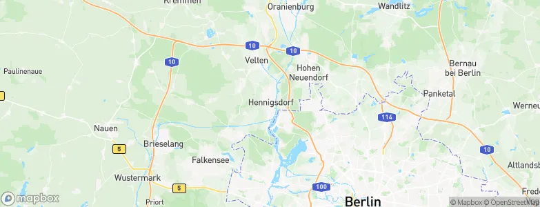 Hennigsdorf, Germany Map