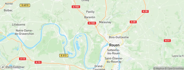 Hénouville, France Map