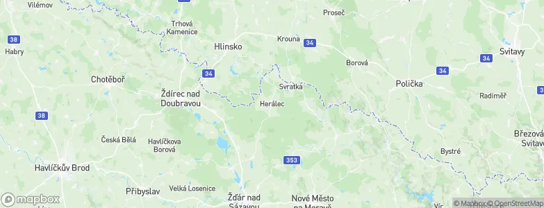 Herálec, Czechia Map