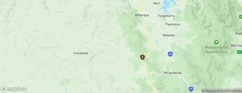 Herberton, Australia Map