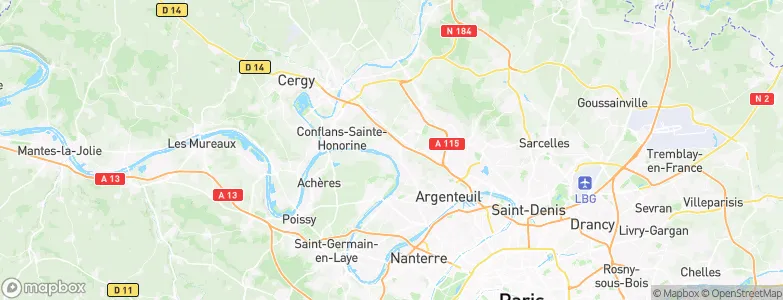 Herblay, France Map