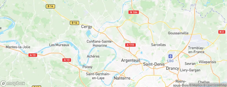 Herblay-sur-Seine, France Map