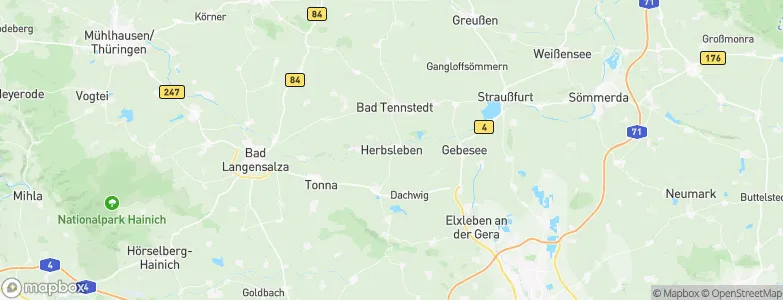 Herbsleben, Germany Map