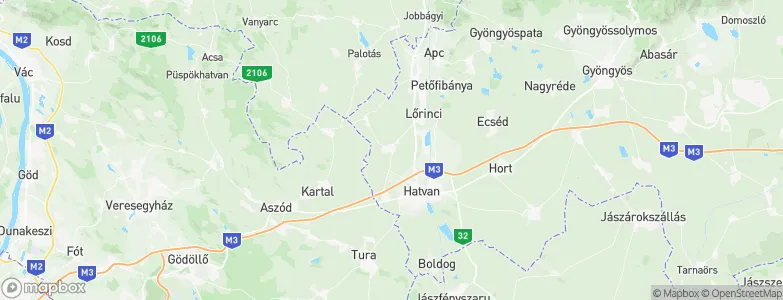 Heréd, Hungary Map