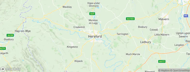 Hereford, United Kingdom Map