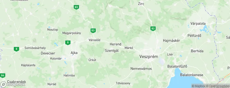Herend, Hungary Map