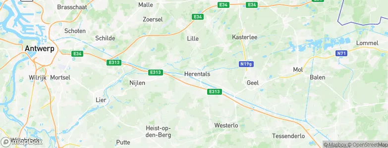 Herentals, Belgium Map