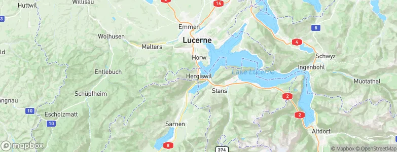Hergiswil, Switzerland Map