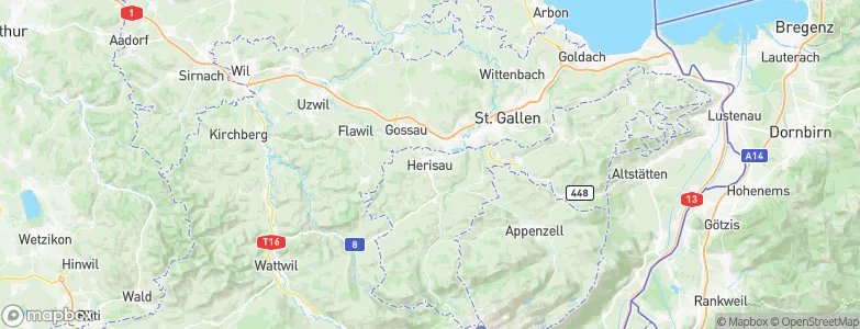 Herisau, Switzerland Map