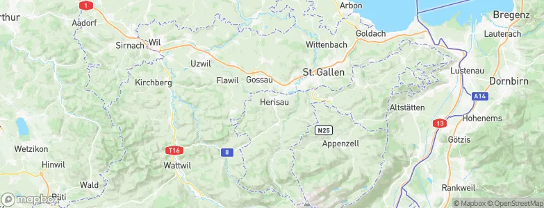 Herisau, Switzerland Map