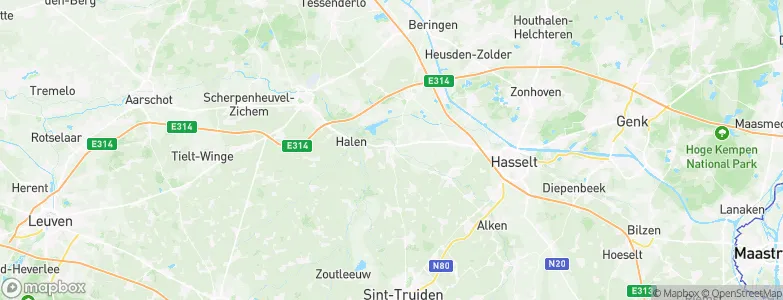 Herk-de-Stad, Belgium Map