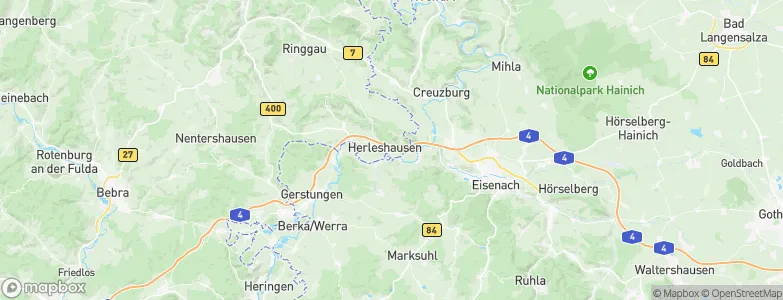 Herleshausen, Germany Map
