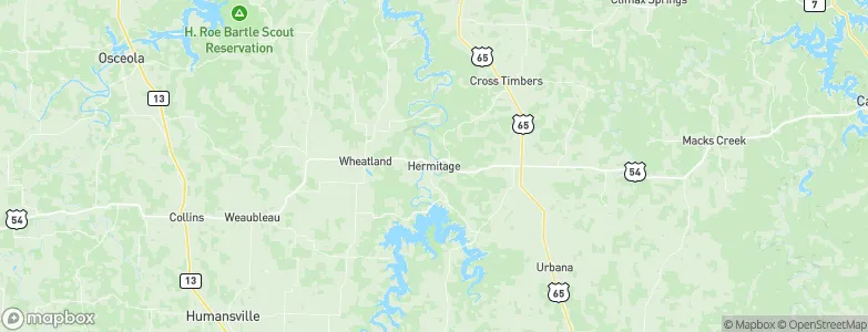 Hermitage, United States Map