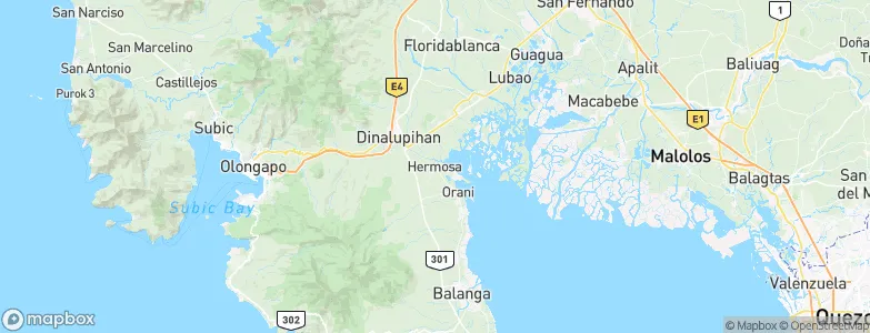 Hermosa, Philippines Map
