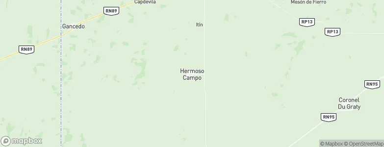Hermoso Campo, Argentina Map