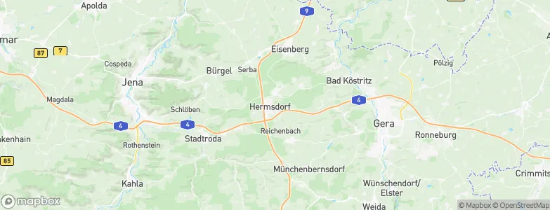 Hermsdorf, Germany Map