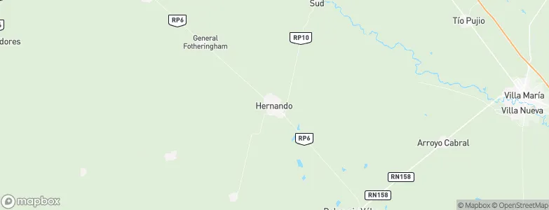 Hernando, Argentina Map